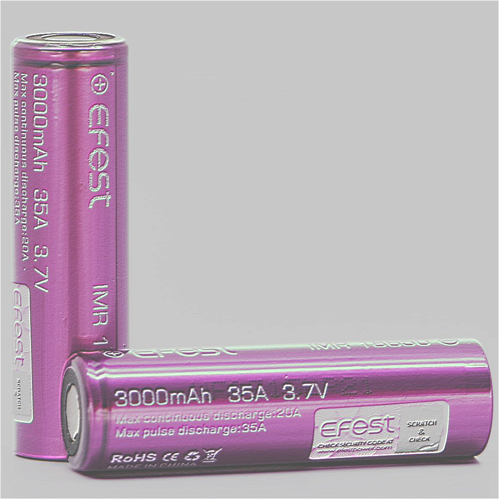 <b>Ideal para vaporizadores: Batería 18650 Efest 35A 3.000 mAh</b><br>
<br>