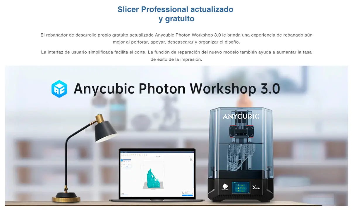 Caracteristicas principales de la impresora 3D resina Anycubic photon mono X 6ks  