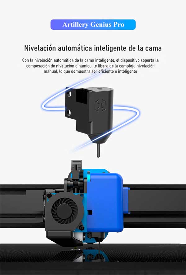 Nivelación automática impresora 3d GENIUS PRO