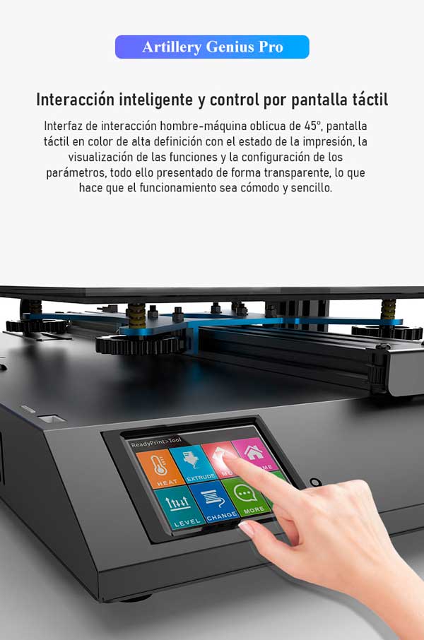 Interacion impresora 3d GENIUS PRO