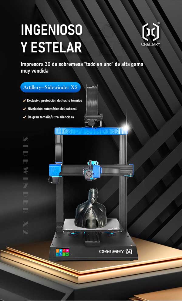 Impresora 3D Artillery Sidewinder X2