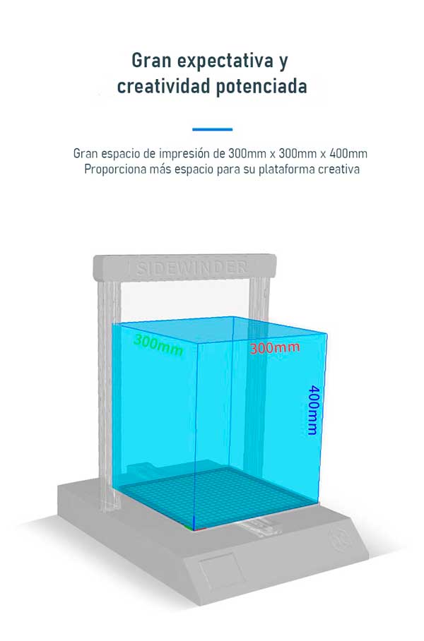 tamaño de impresión impresora 3d Artillery X2