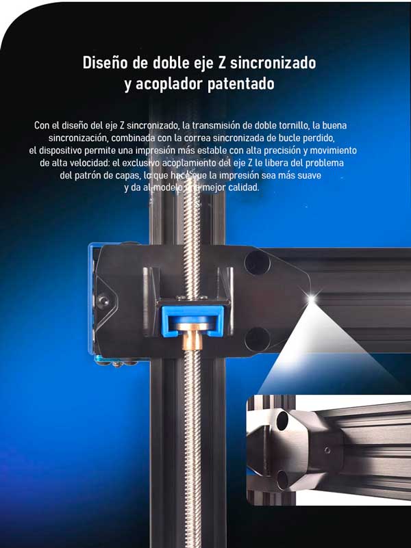 doble eje z impresora 3d Artillery X2