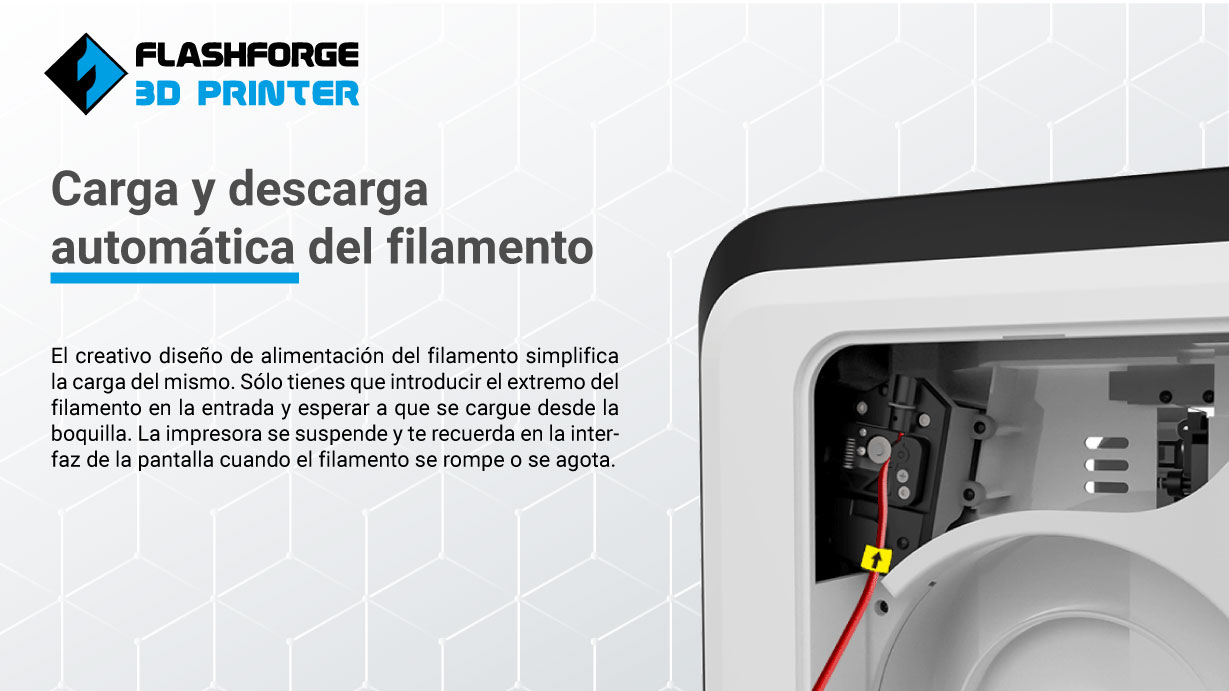 Carga de material impresora 3d Flasforge Adventurer 3