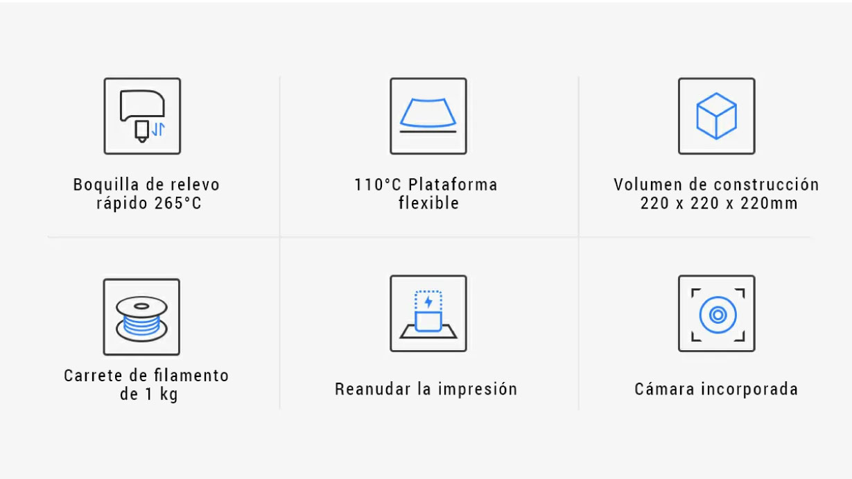 Características impresora 3d Flasforge Adventurer 4