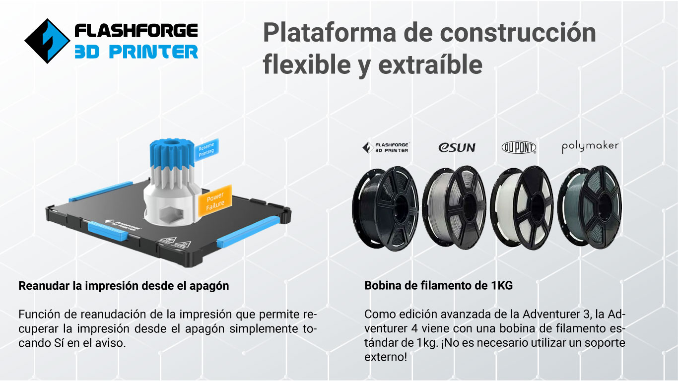 Reanudar impresión en impresora 3d Flasforge Adventurer 4