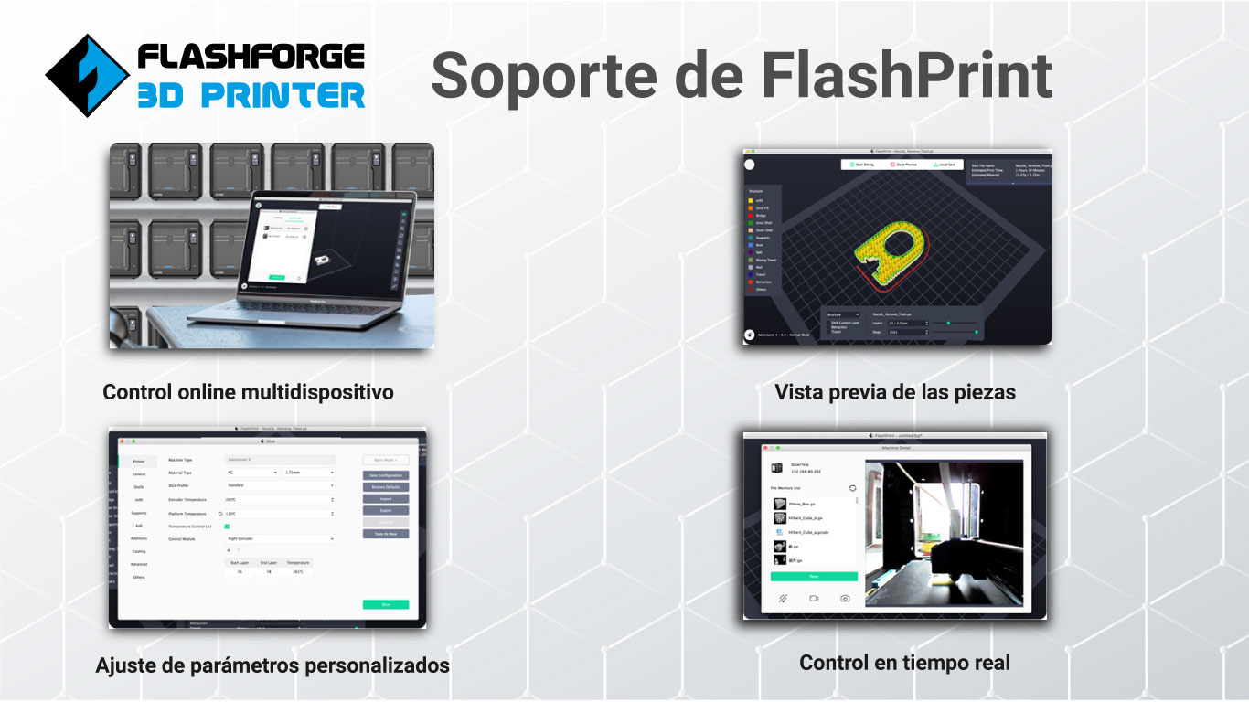 Soporte impresora 3d Flasforge Adventurer 4