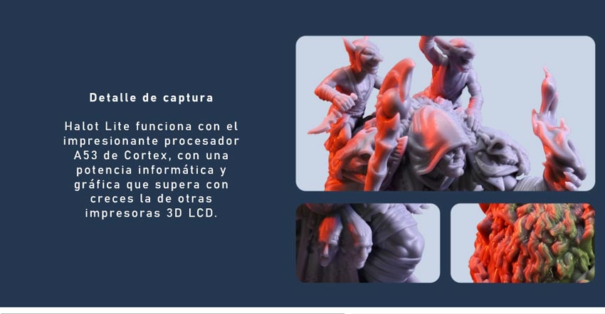 Detalle de captura impresora 3d HALOT LITE 