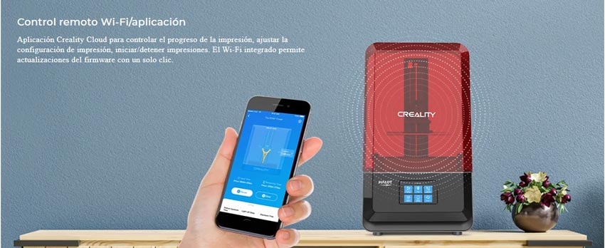Control remoto Wi-Fi/aplicación impresora 3d HALOT LITE 