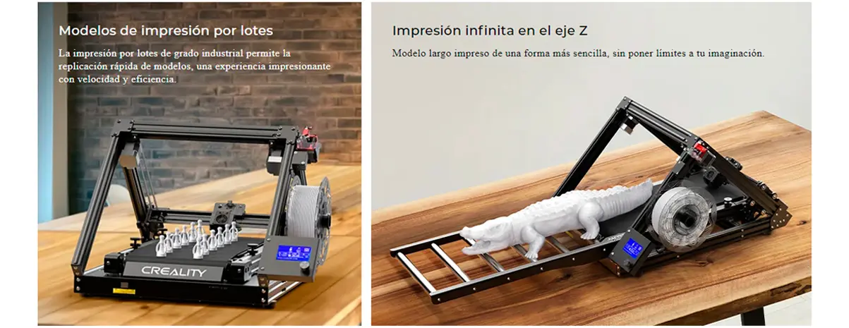 Características principales de impresora 3d Creality CR 30 