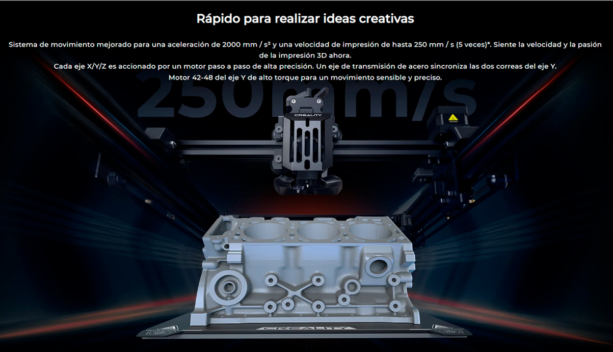 Espacio más grande impresora 3d Creality CR M4 