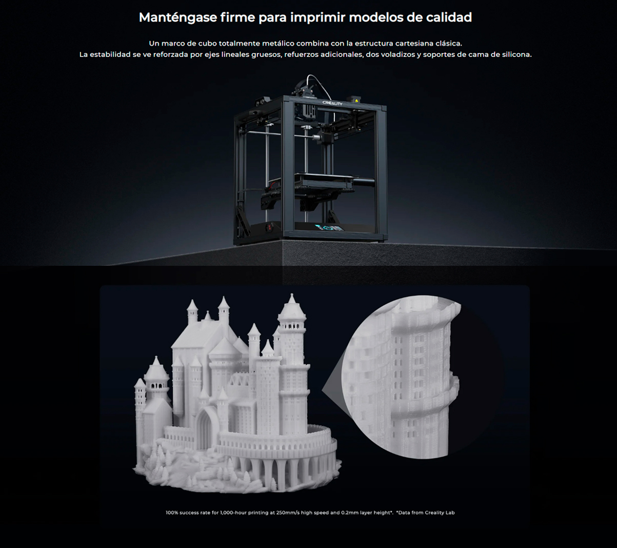 Espacio más grande impresora 3d Creality CR M4 