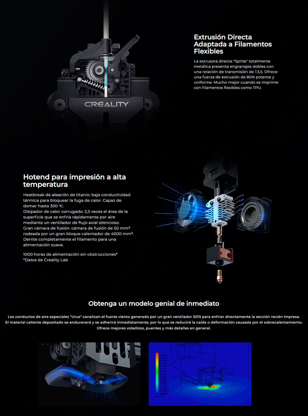 Espacio más grande impresora 3d Creality CR M4 