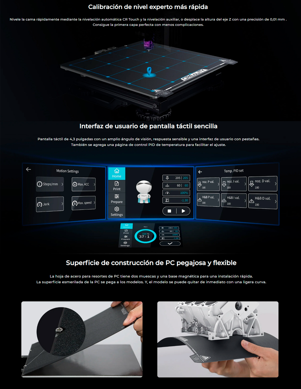 Espacio más grande impresora 3d Creality CR M4 