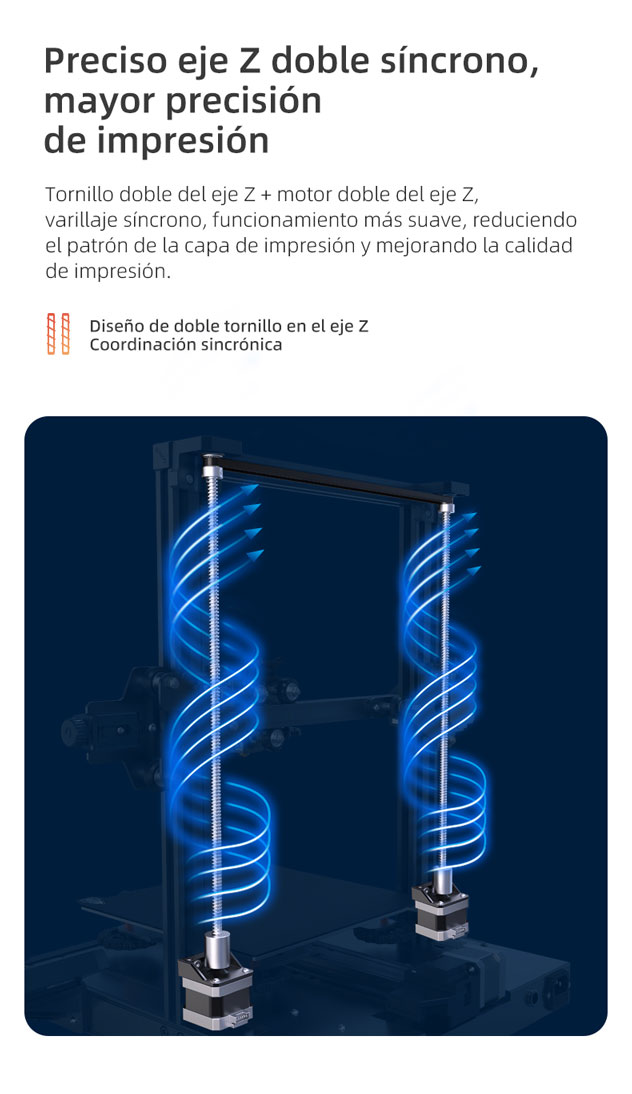 Doble eje Z automática impresora 3d ENDER S1 