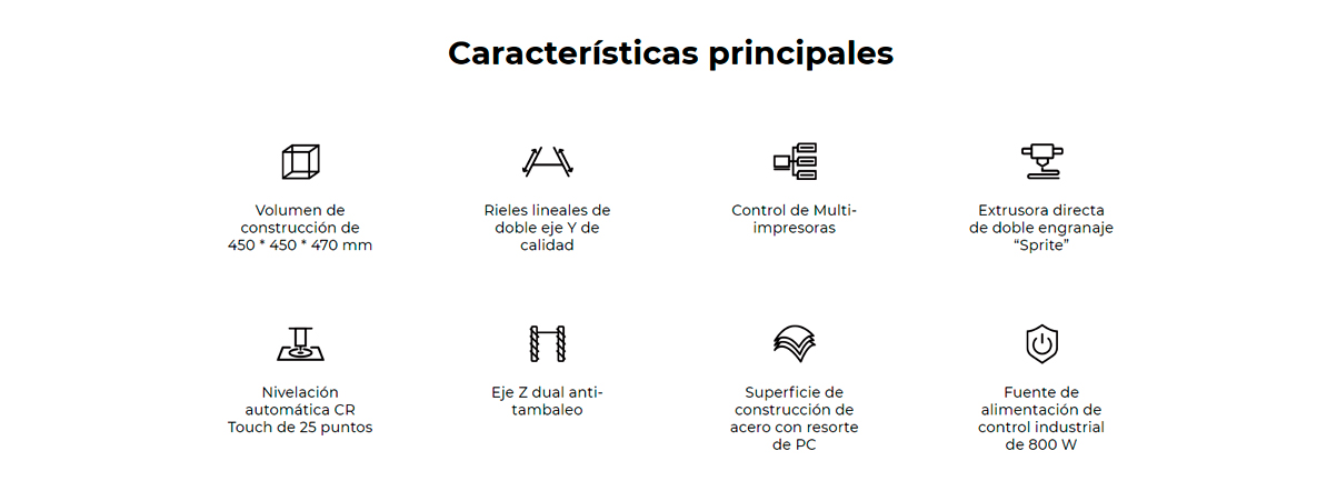 Espacio más grande impresora 3d Creality CR M4 