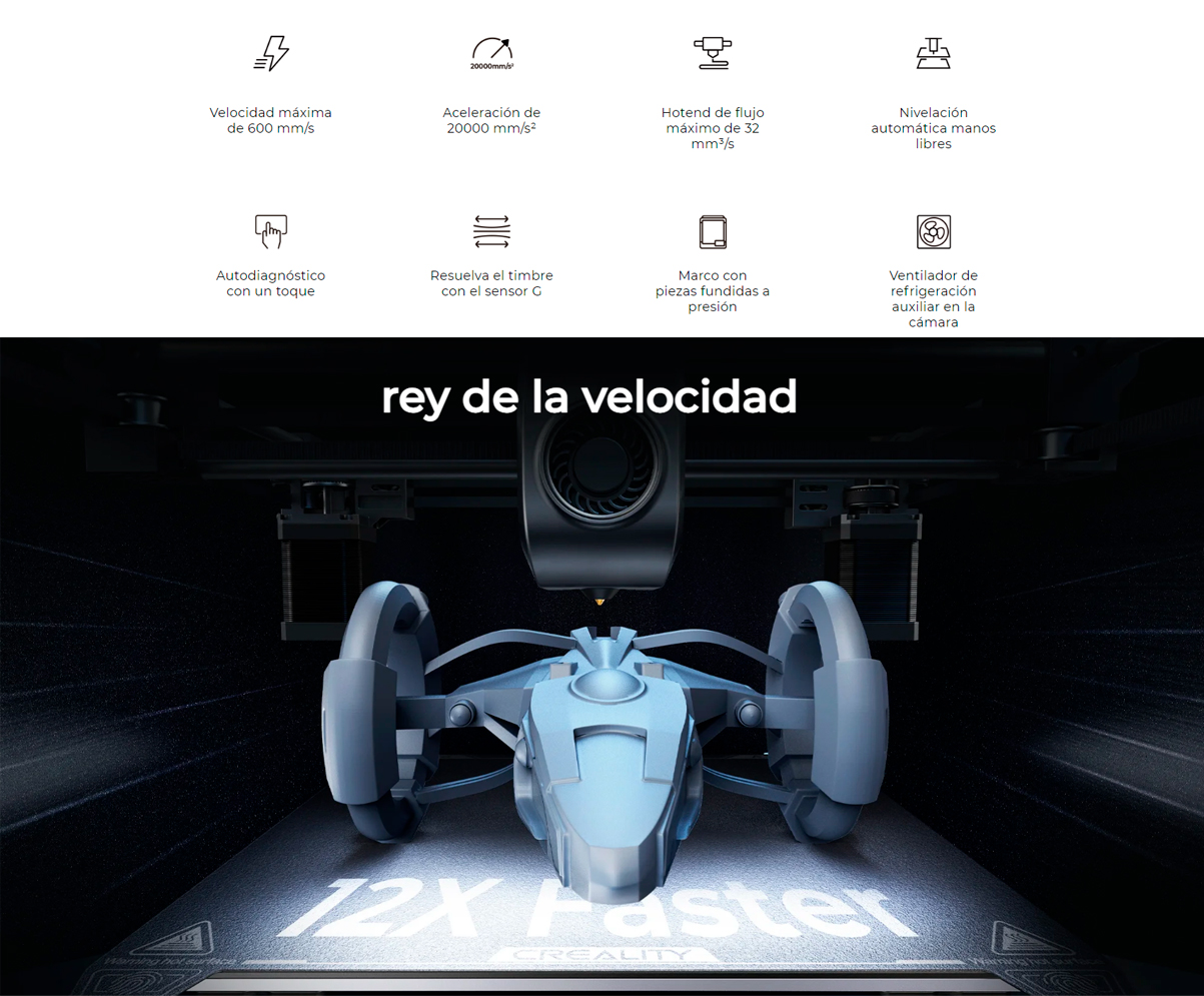 Espacio más grande impresora 3d Creality CR M4 