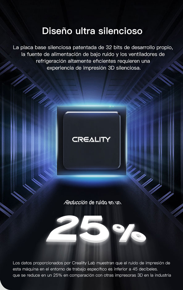 Diseño silencioso  impresora 3d CR 10 SMART