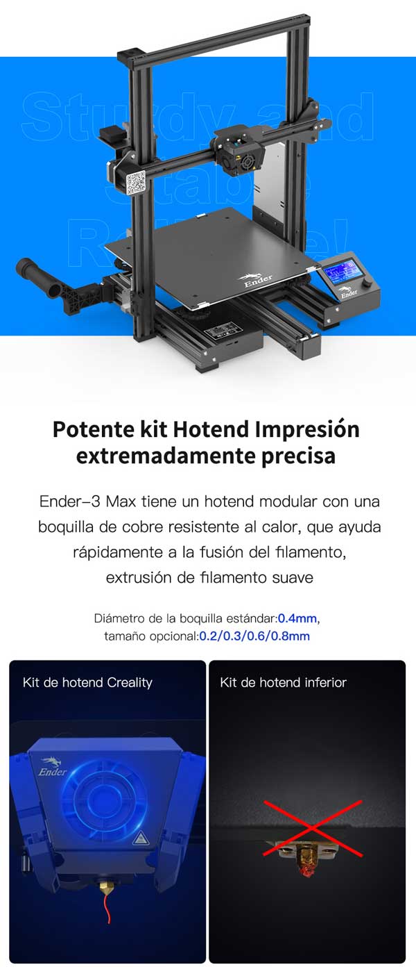 Hotend impresora 3d ENDER 3 MAX