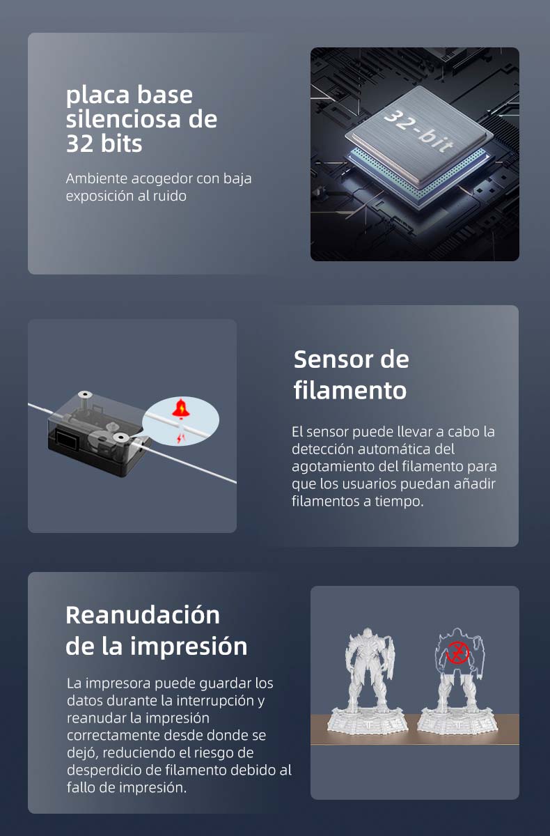 Características impresora 3d ENDER 3 S1  PRO 