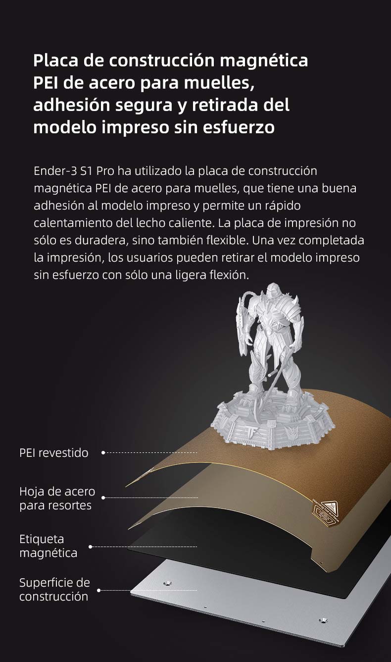 Placa magnética impresora 3d ENDER 3 S1  PRO 