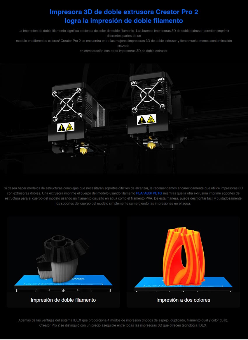 Espacio más grande impresora 3d GUIDER 3  