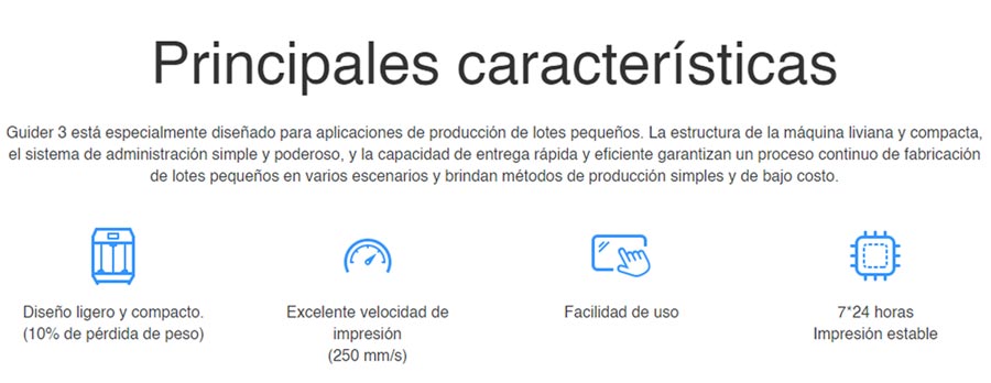 Espacio más grande impresora 3d GUIDER 3  