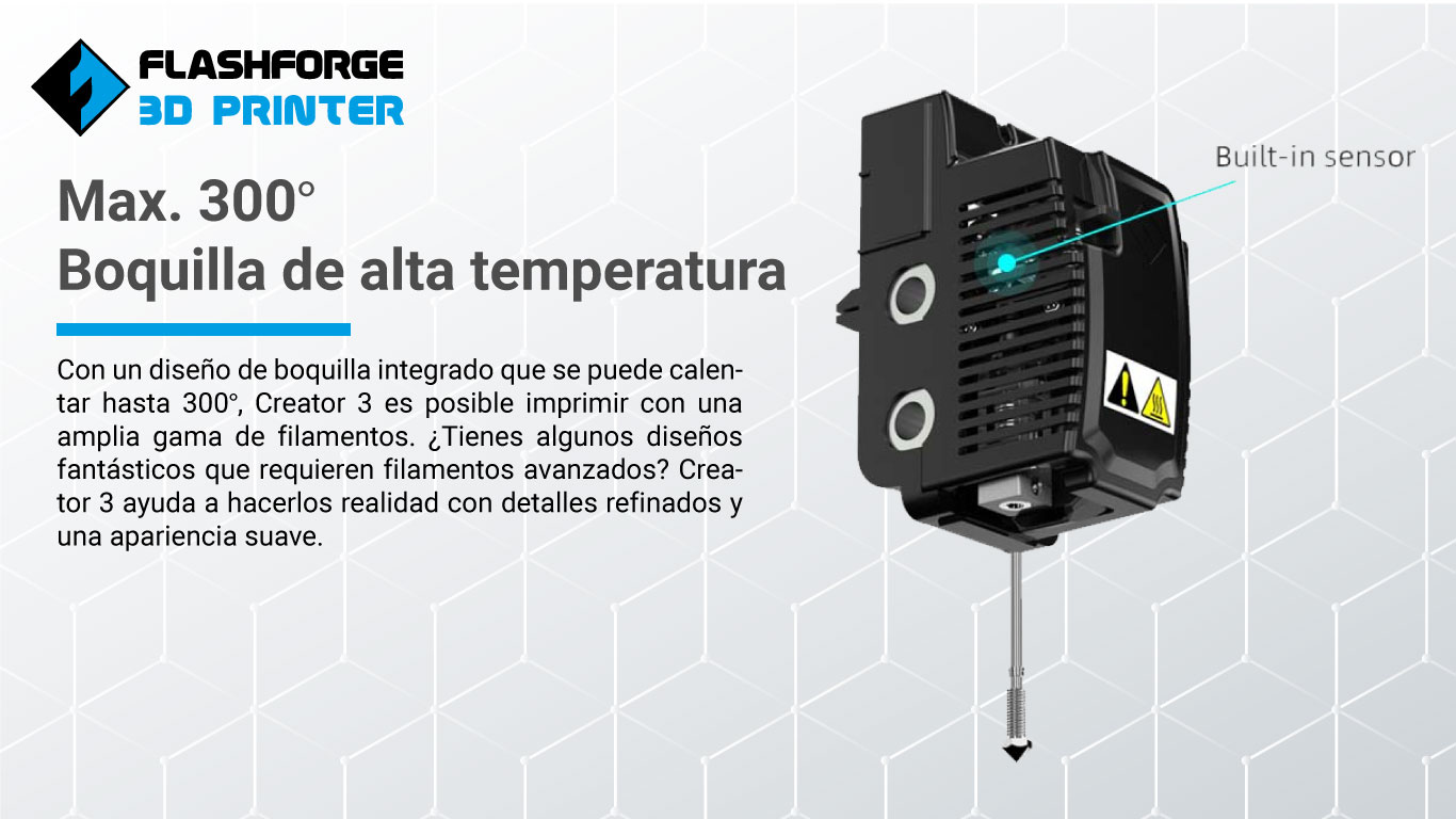 Boquilla impresora 3d Flasforge Creator 3