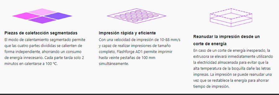 Espacio más grande impresora 3d AD1  