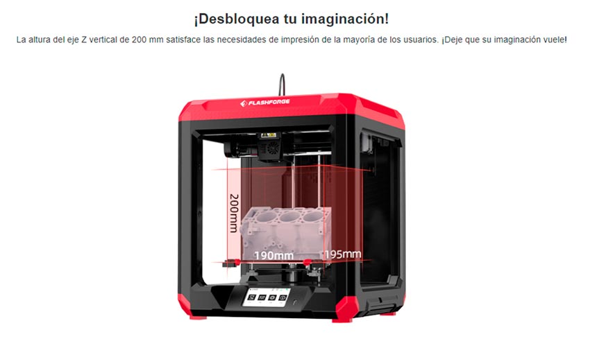 Espacio más grande impresora 3d FINDER 3  
