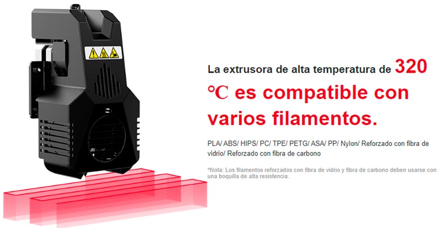 Espacio más grande impresora 3d GUIDER 3 PLUS 