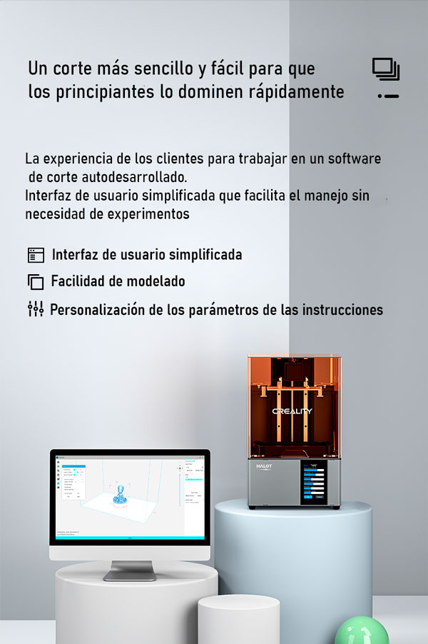interfaz y experiencia impresora 3d halot-one-sky