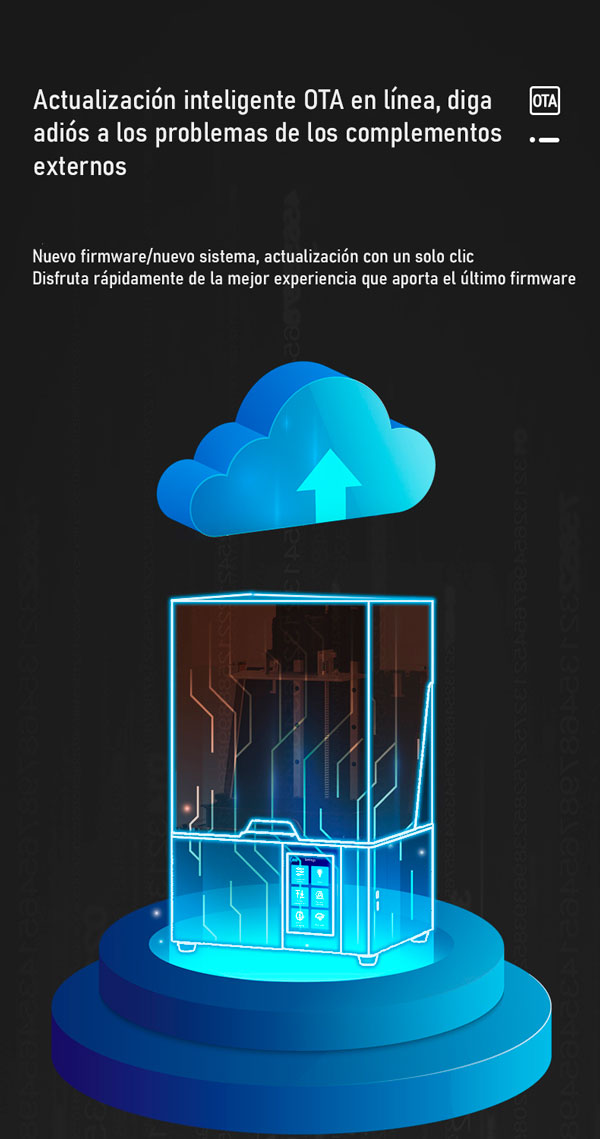 Actualización impresora 3d halot-one-sky