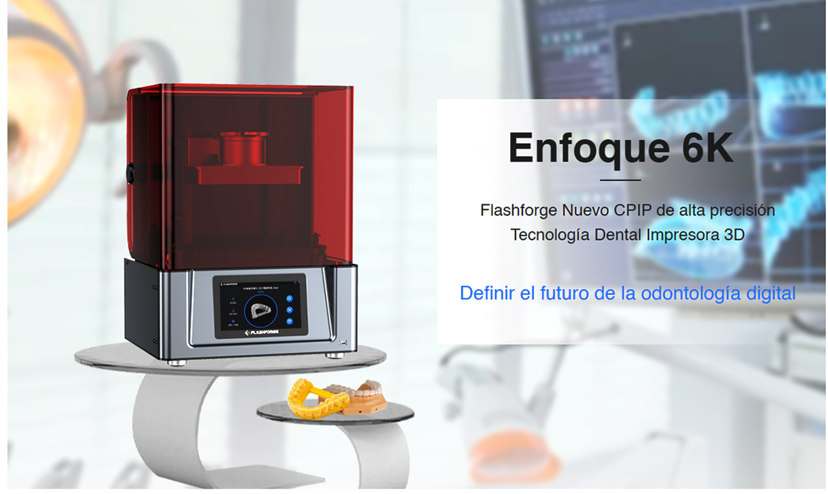 Espacio más grande impresora 3d Flashforge focus 6K 