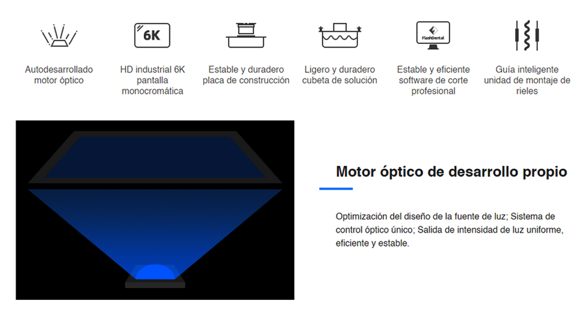 Espacio más grande impresora 3d Flashforge focus 6K 