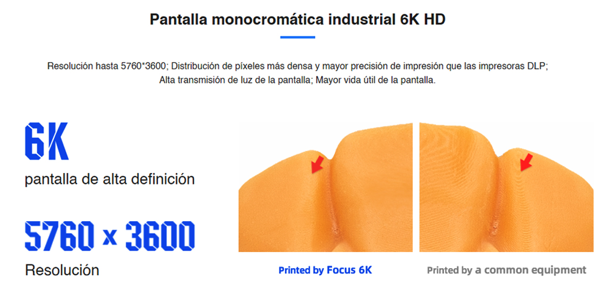 Espacio más grande impresora 3d Flashforge focus 6K 