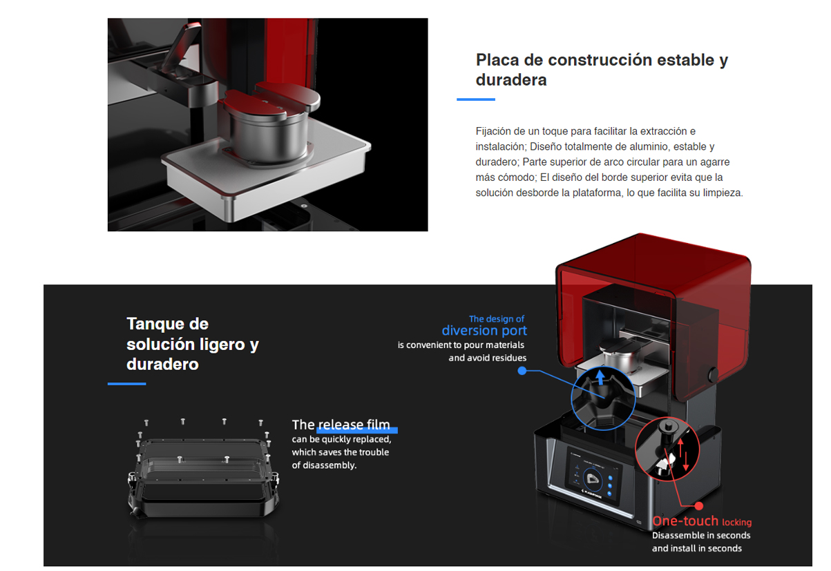 Espacio más grande impresora 3d Flashforge focus 6K 