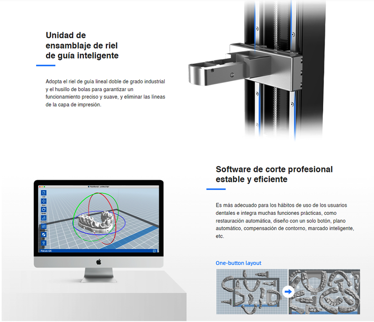 Espacio más grande impresora 3d Flashforge focus 6K 