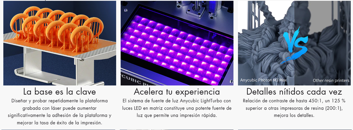 Espacio más grande impresora 3d M3 Max 