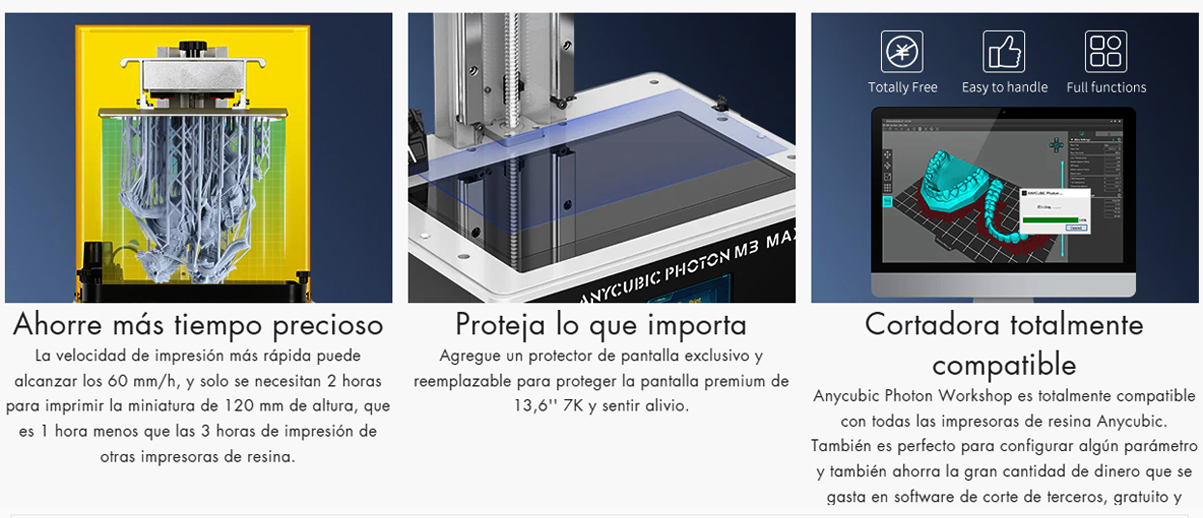 Espacio más grande impresora 3d M3 Max 
