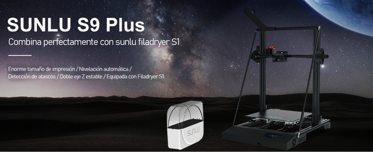 Espacio más grande impresora 3d Sunlu S9 Plus 