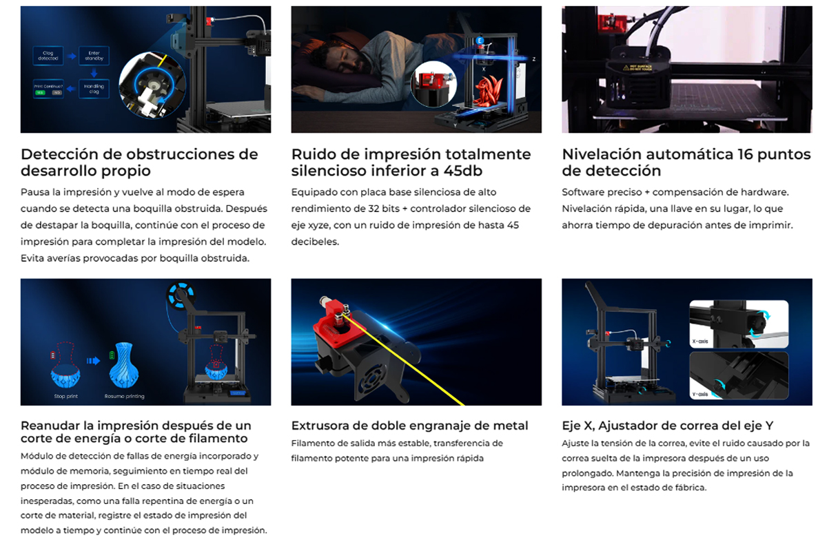 Espacio más grande impresora 3d Sunlu T3 