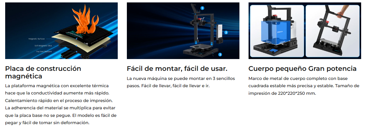 Espacio más grande impresora 3d Sunlu T3 