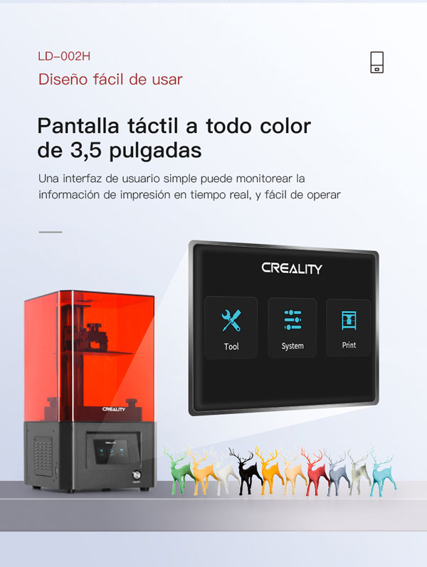 Pantalla táctil interfaz ld002h