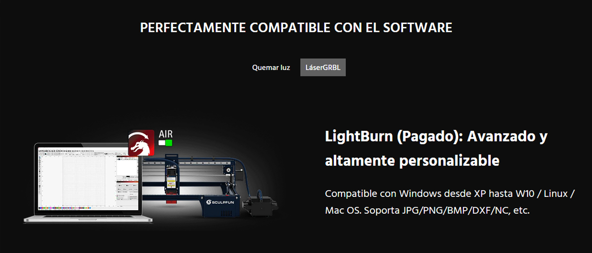  Software compatible Sculpfun S10 (10w)