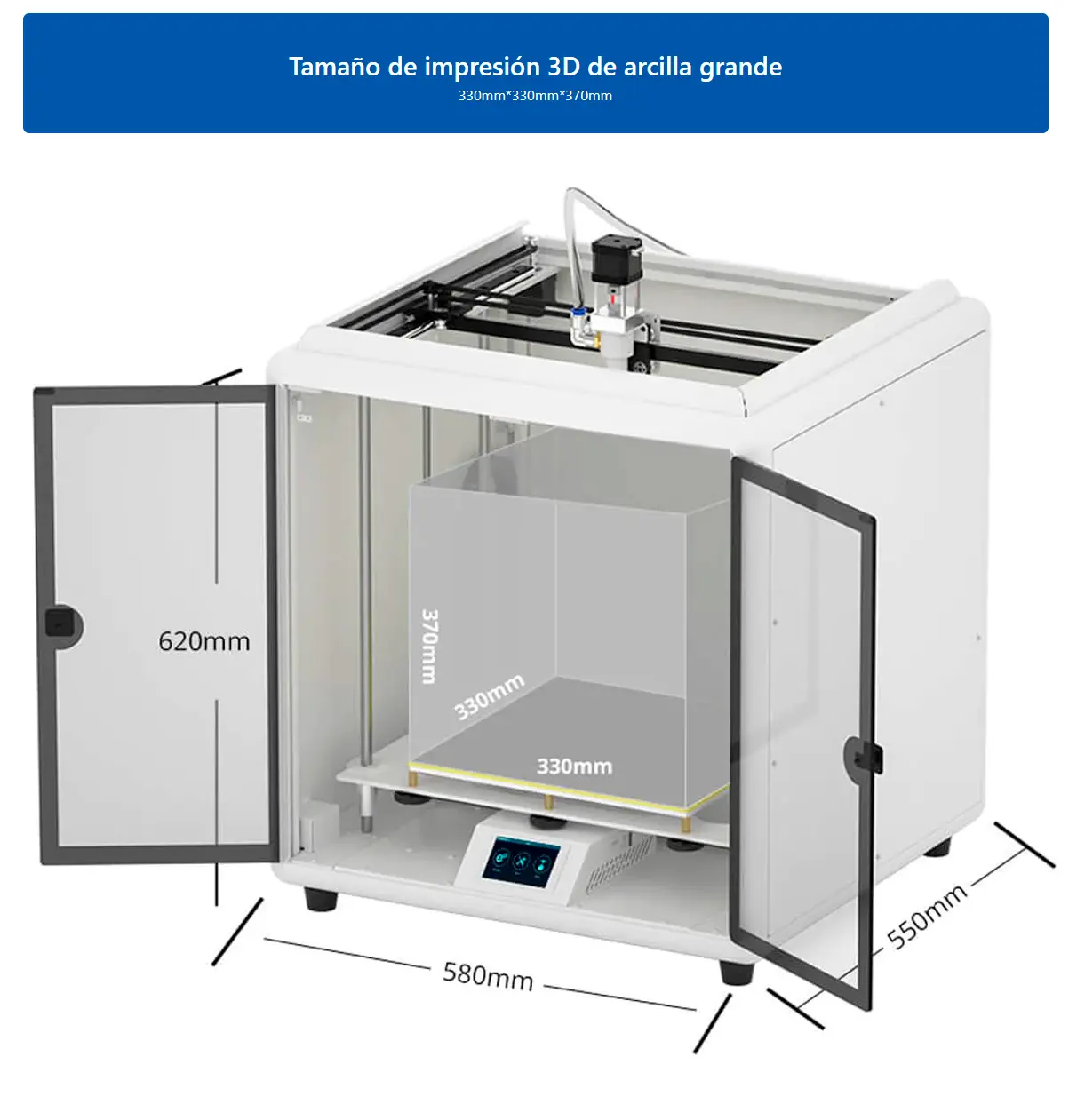 Características diferenciales de impresora 3d  Tronyx Moore 3 pro impresora 3d de arcilla