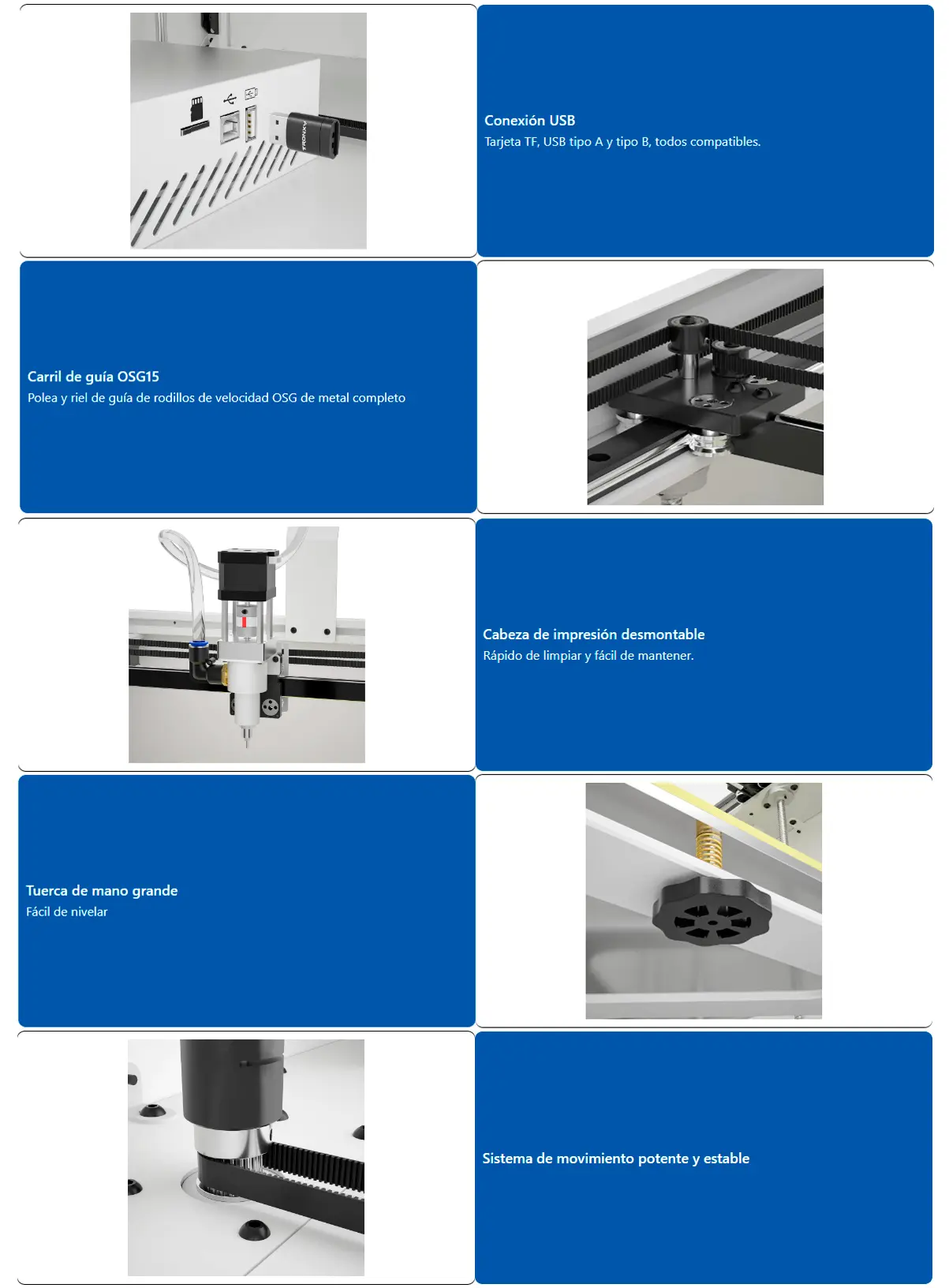 Características diferenciales de impresora 3d  Tronyx Moore 3 pro impresora 3d de arcilla