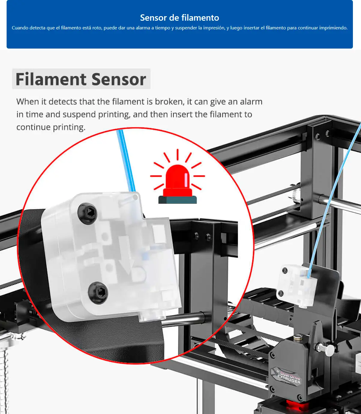 Características diferenciales de impresora 3d  Tronyx Veho 600 