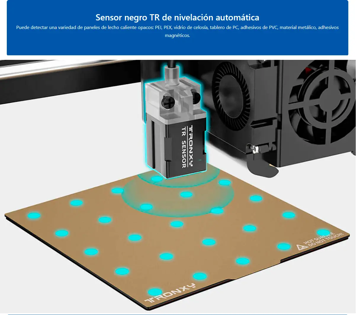 Características diferenciales de impresora 3d  Tronyx Veho 600 