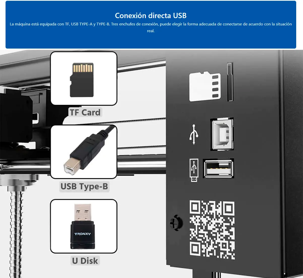 Características diferenciales de impresora 3d  Tronyx Veho 600 